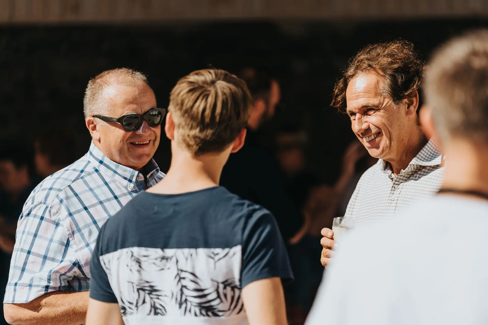Group of men talking