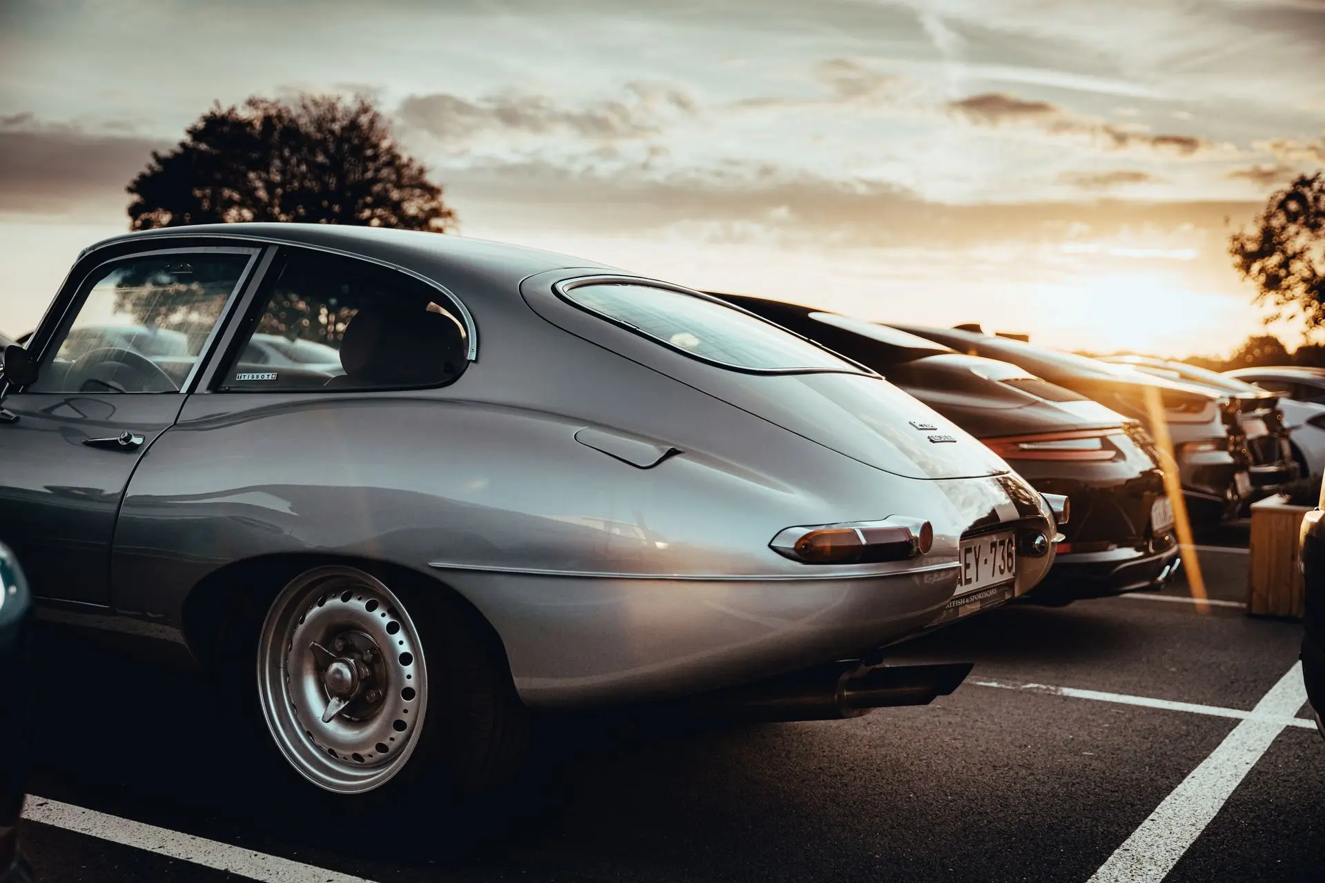 Classic car Jaguar Coupe