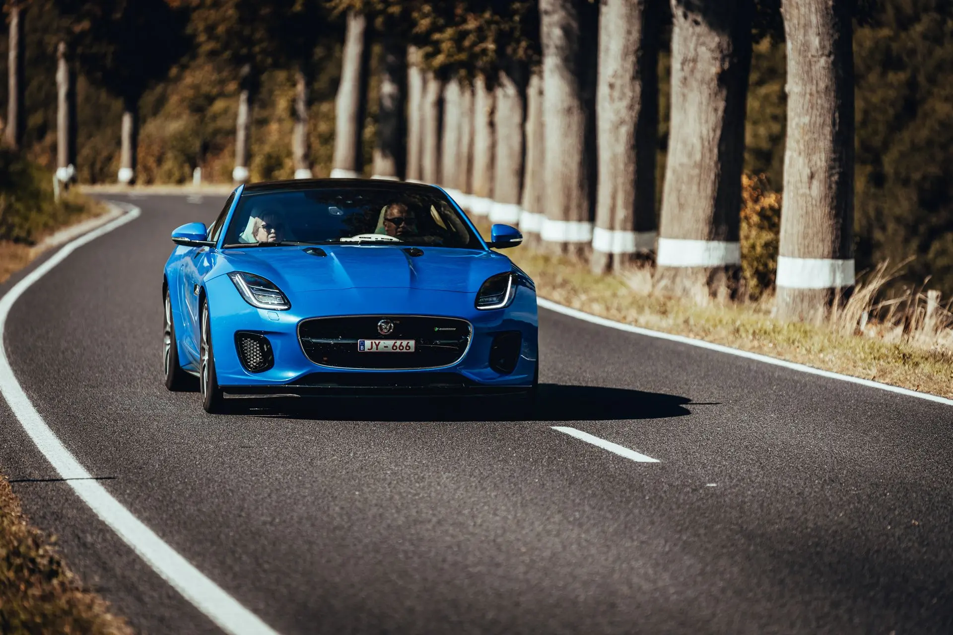 Blue Jaguar F-Type