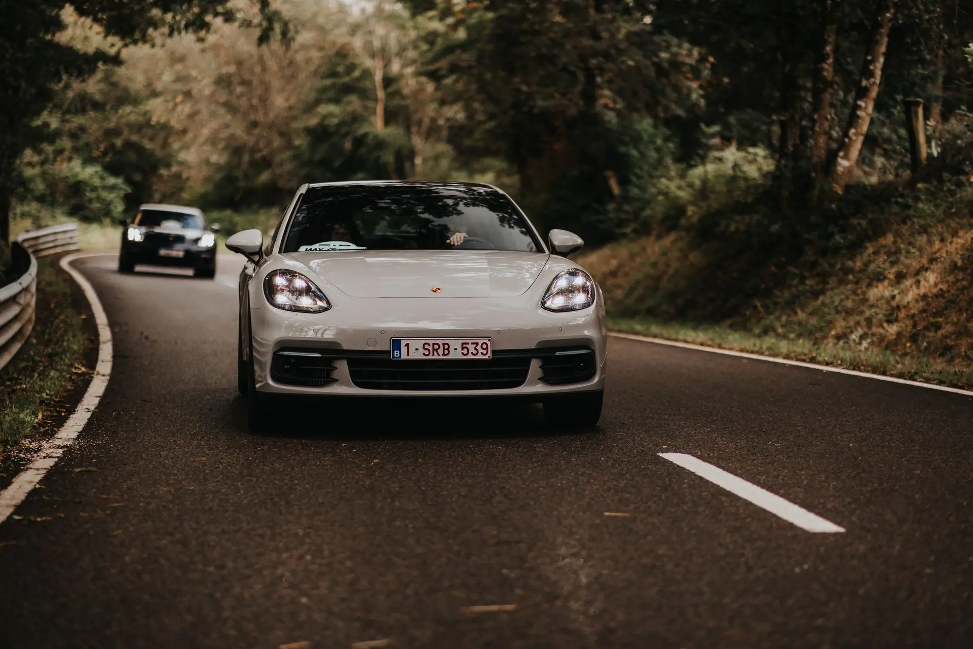 White Porsche Panamera